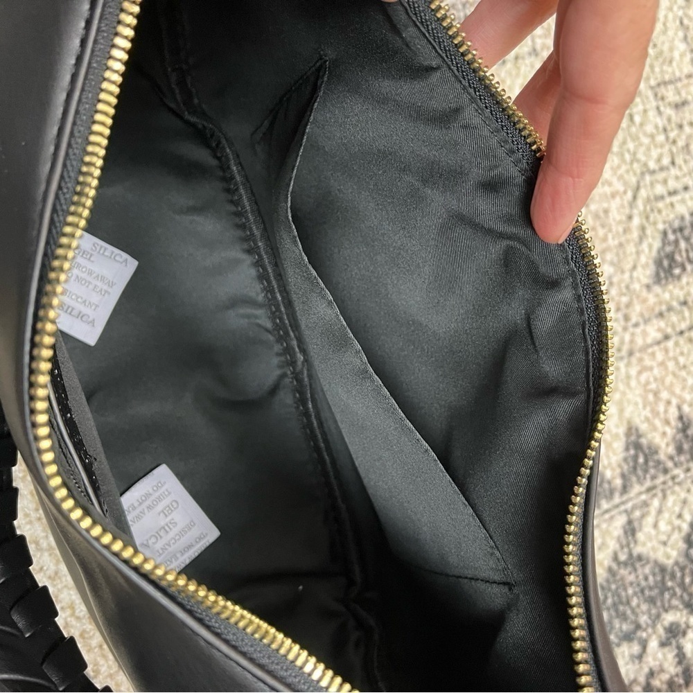 Jules Kae Zola Moon Hobo Shoulder Bag. NWT. Black Vegan Leather. Large #376 - Picture 10 of 13